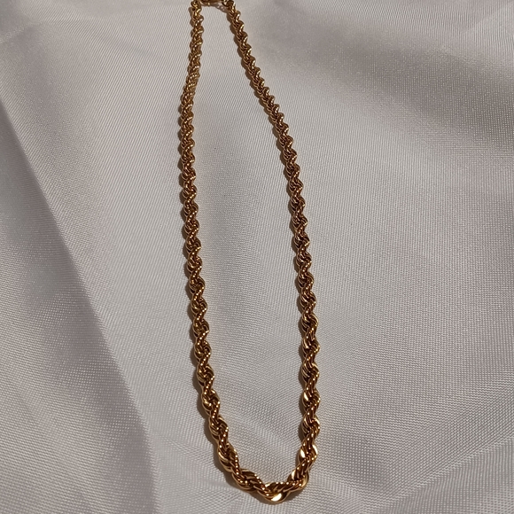 Trifari Twisted Goldtone Necklace - Picture 5 of 5